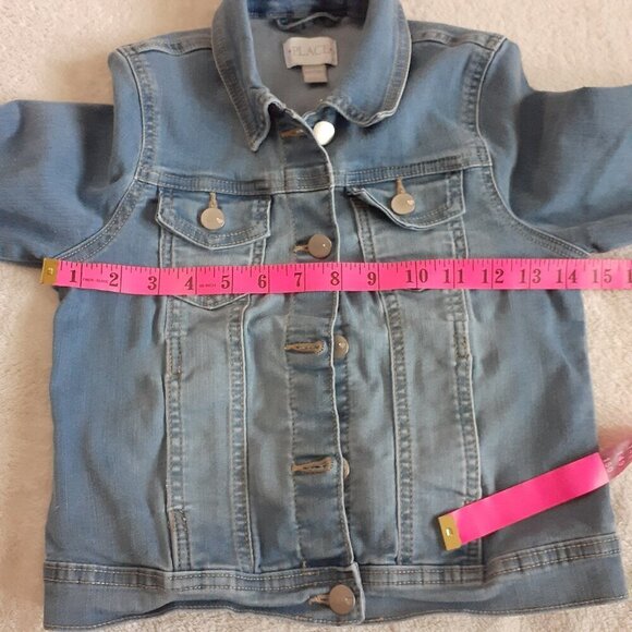 The Children's Place Girl's Size Medium (7/8) Light Wash Denim Jean Jacket - Picture 11 of 11